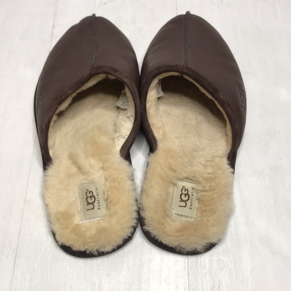 Ugg Australia Scuff Leather Black Men\'s Slipper main image 4